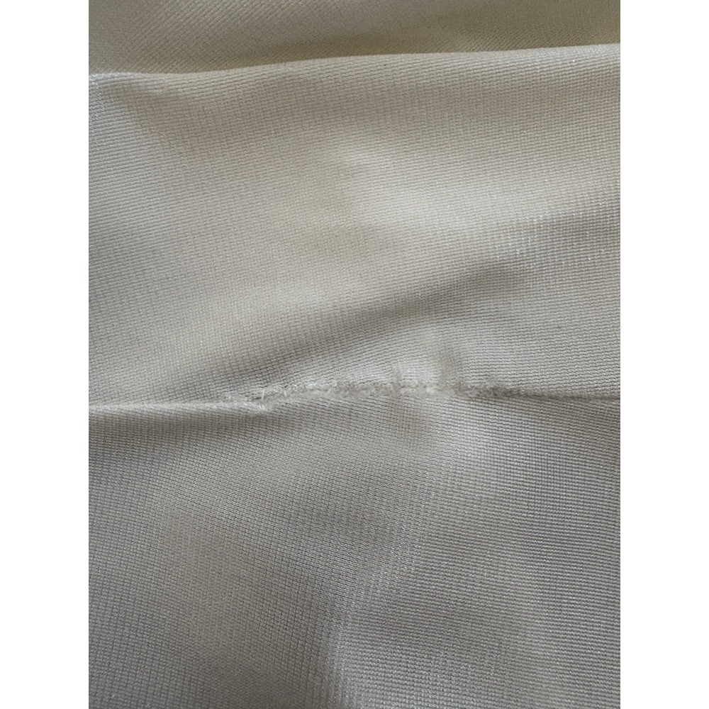 Vtg 80s Vassarette Satin Lace Teddy Romper‎ Slip Lingerie Bridal Sz 36 Ivory - Picture 8 of 9